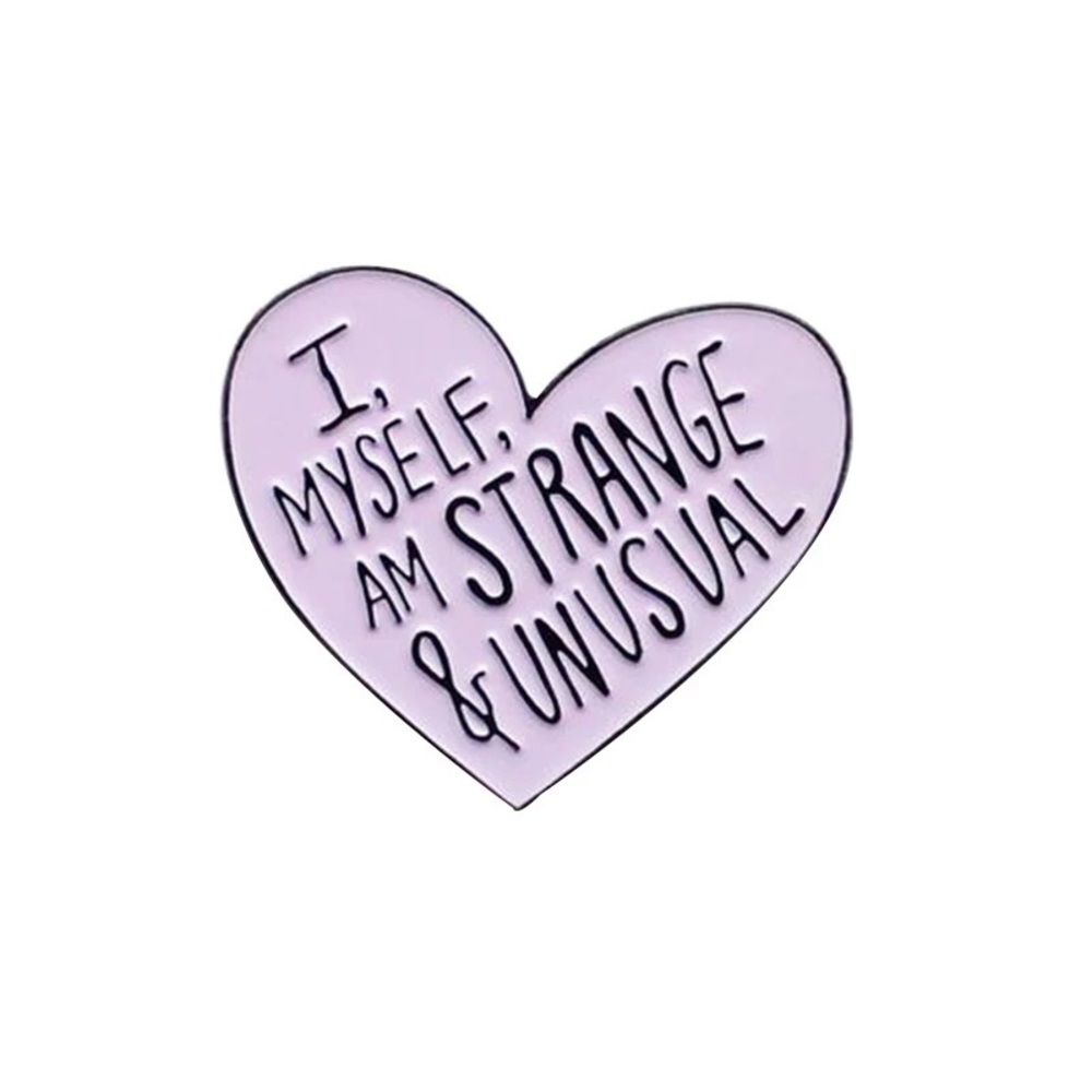 I myself am strange & unusual badge